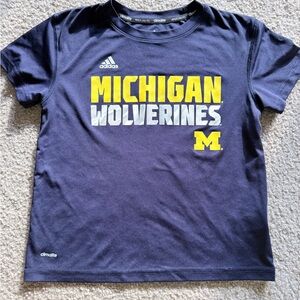 Adidas Kids Navy Blue Michigan Wolverines Tee